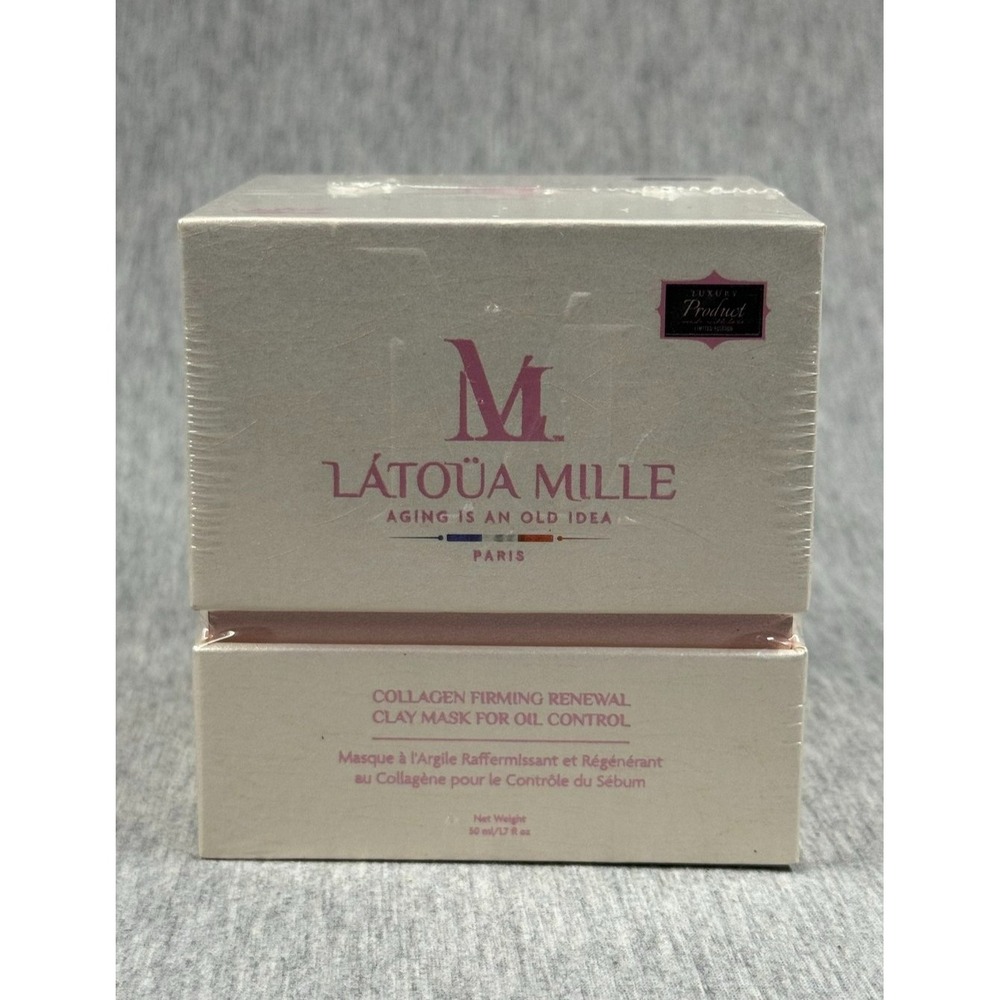 Latoua Mille Collagen Firming Renewal Clay Mask Oil Control 50 ml‎ Paris New